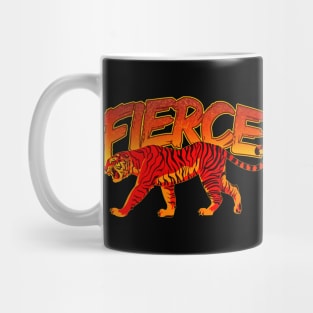 Retro Fierce Tiger Mug